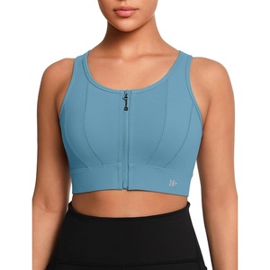 image:imageYvette Front Closure High Impact Sports Bra for WomenLake Blue