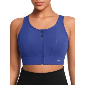 image:imageYvette Front Closure High Impact Sports Bra for WomenRoyal Blue
