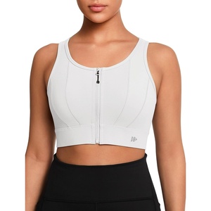 image:imageYvette Front Closure High Impact Sports Bra for WomenWhite