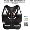 image:imageYvette High Impact Zip Front Sports Bra for WomenBlack