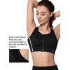 image:imageYvette High Impact Zip Front Sports Bra for WomenBlack
