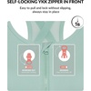 image:imageYvette High Impact Zip Front Sports Bra for WomenLight Green