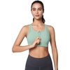 image:imageYvette High Impact Zip Front Sports Bra for WomenLight Green