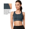image:imageYvette High Impact Zip Front Sports Bra for WomenNavy