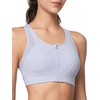 image:imageYvette High Impact Zip Front Sports Bra for WomenPurple