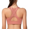image:imageYvette High Impact Zip Front Sports Bra for WomenRose Red