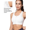 image:imageYvette High Impact Zip Front Sports Bra for WomenWhite