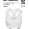 image:imageYvette High Impact Zip Front Sports Bra for WomenWhite