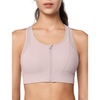 image:imageYvette High Impact Zip Front Sports Bra for WomenPale Pink