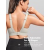 image:imageYvette Nursing Sports Bras for Breastfeeding AdjustableLight Grey