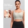 image:imageYvette Nursing Sports Bras for Breastfeeding AdjustableLight Grey